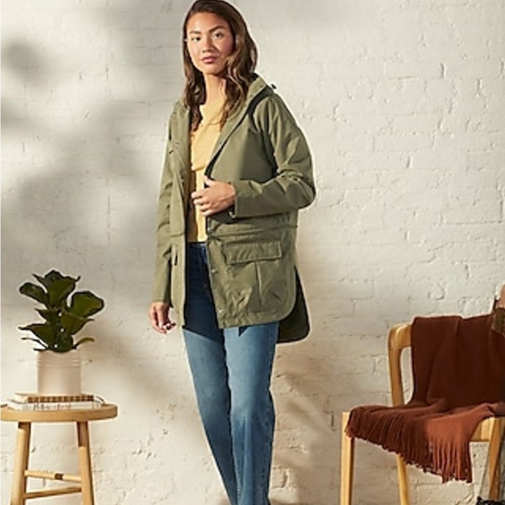 UpWest convertible rain jacket - Olive Green- machine washable